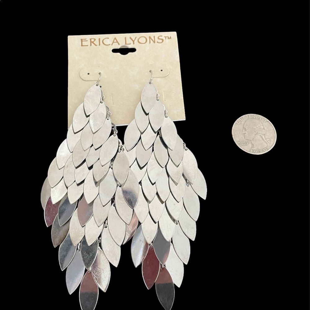 Gorgeous Silver dangle earrings. Never worn, new without tags. So classy!